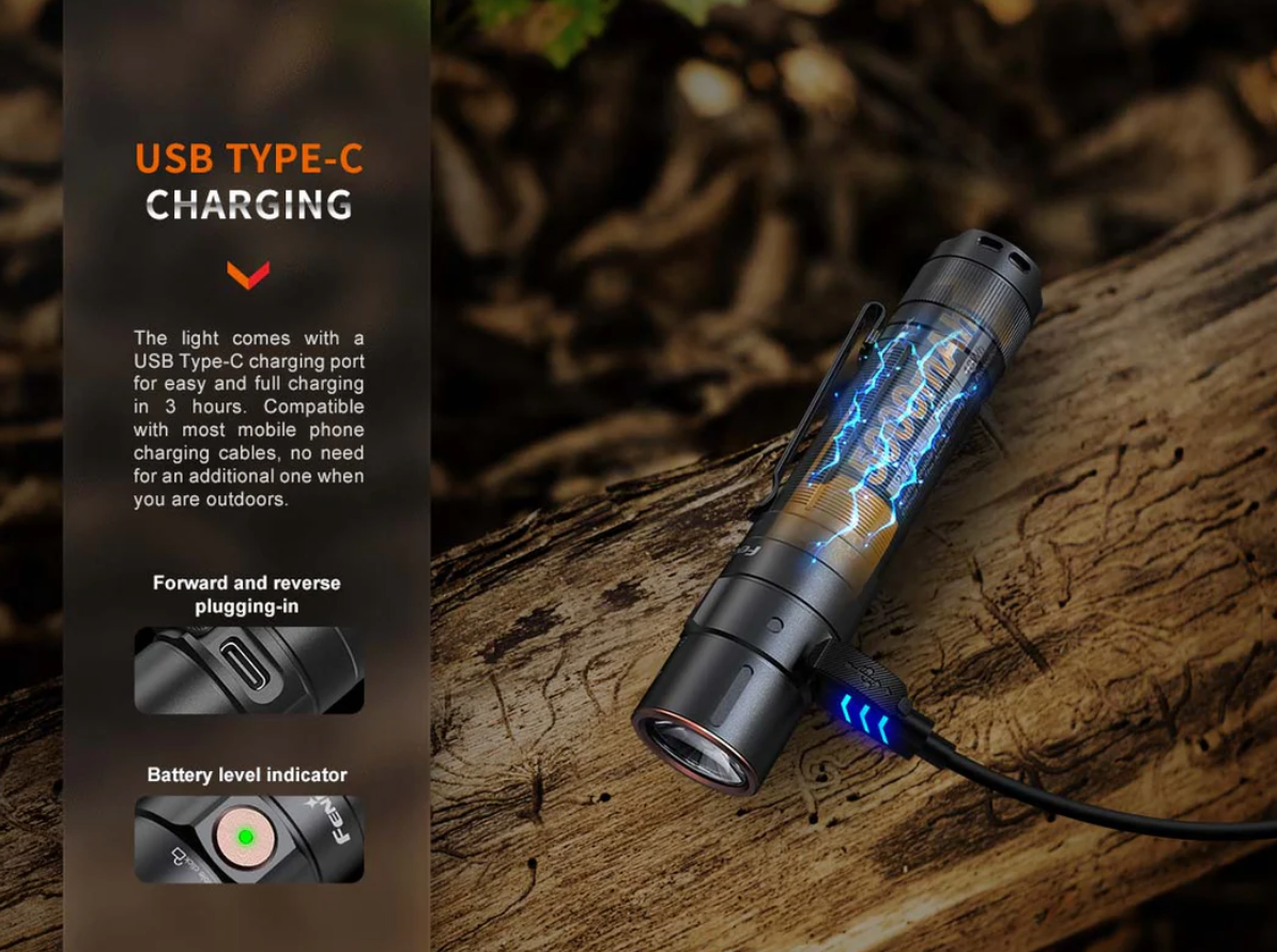 FENIX E35R RECHARGEABLE EDC FLASHLIGHT