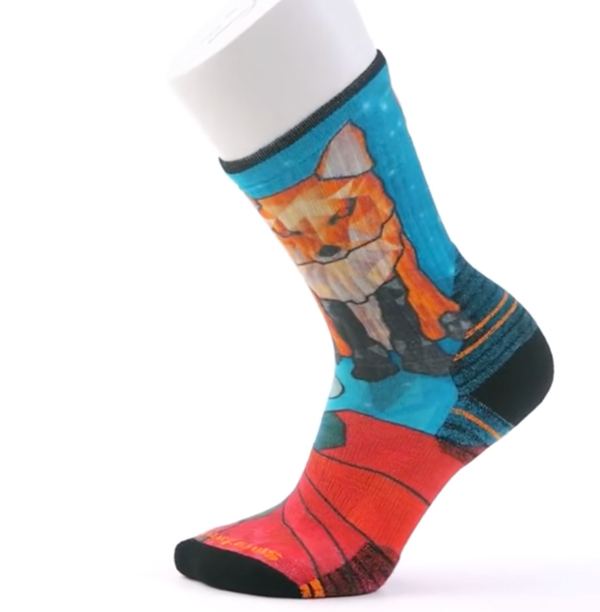 Smartwool Women's Hike Geo Fox Print Crew Socks