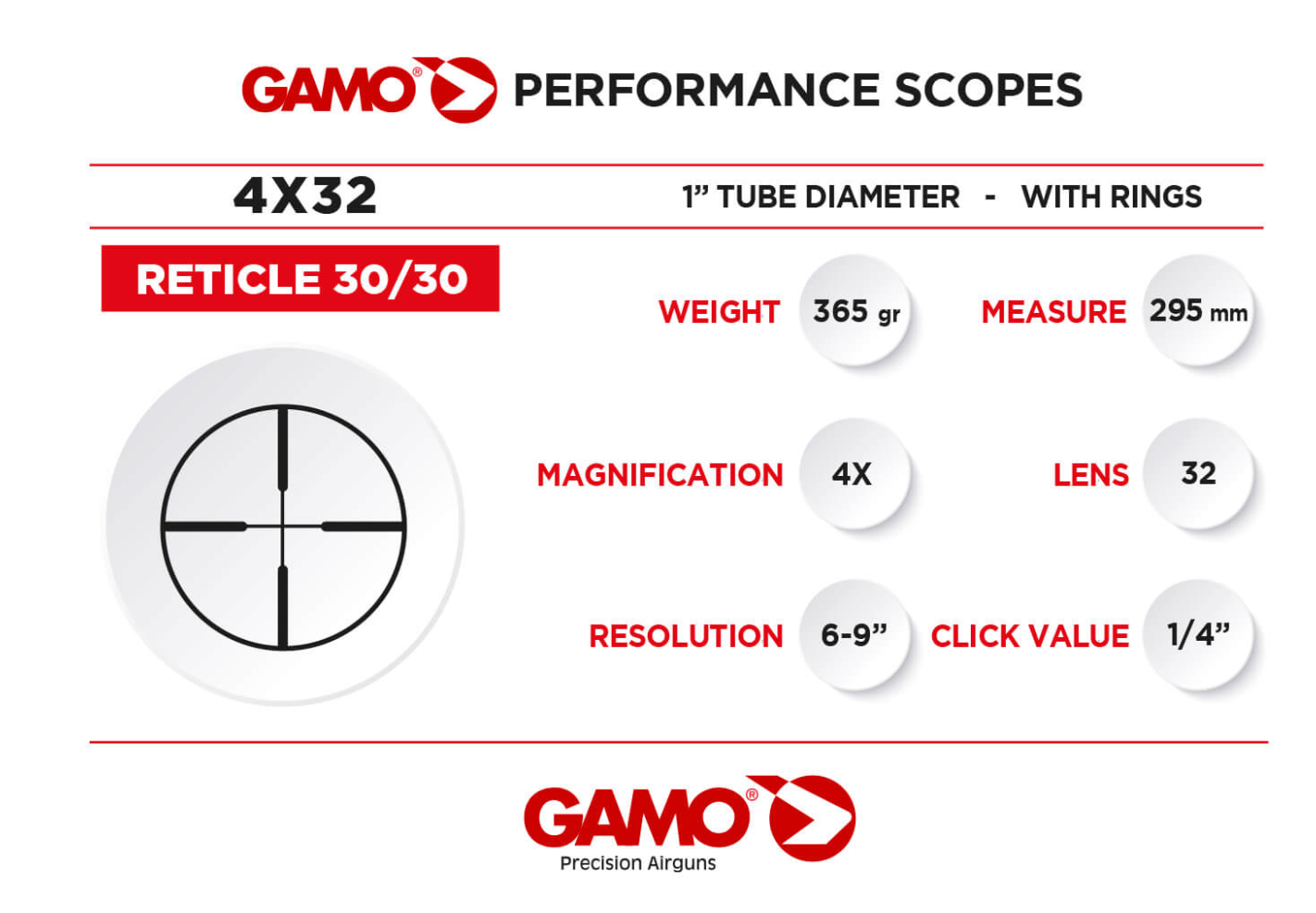 Gamo 4X32 WR Scope