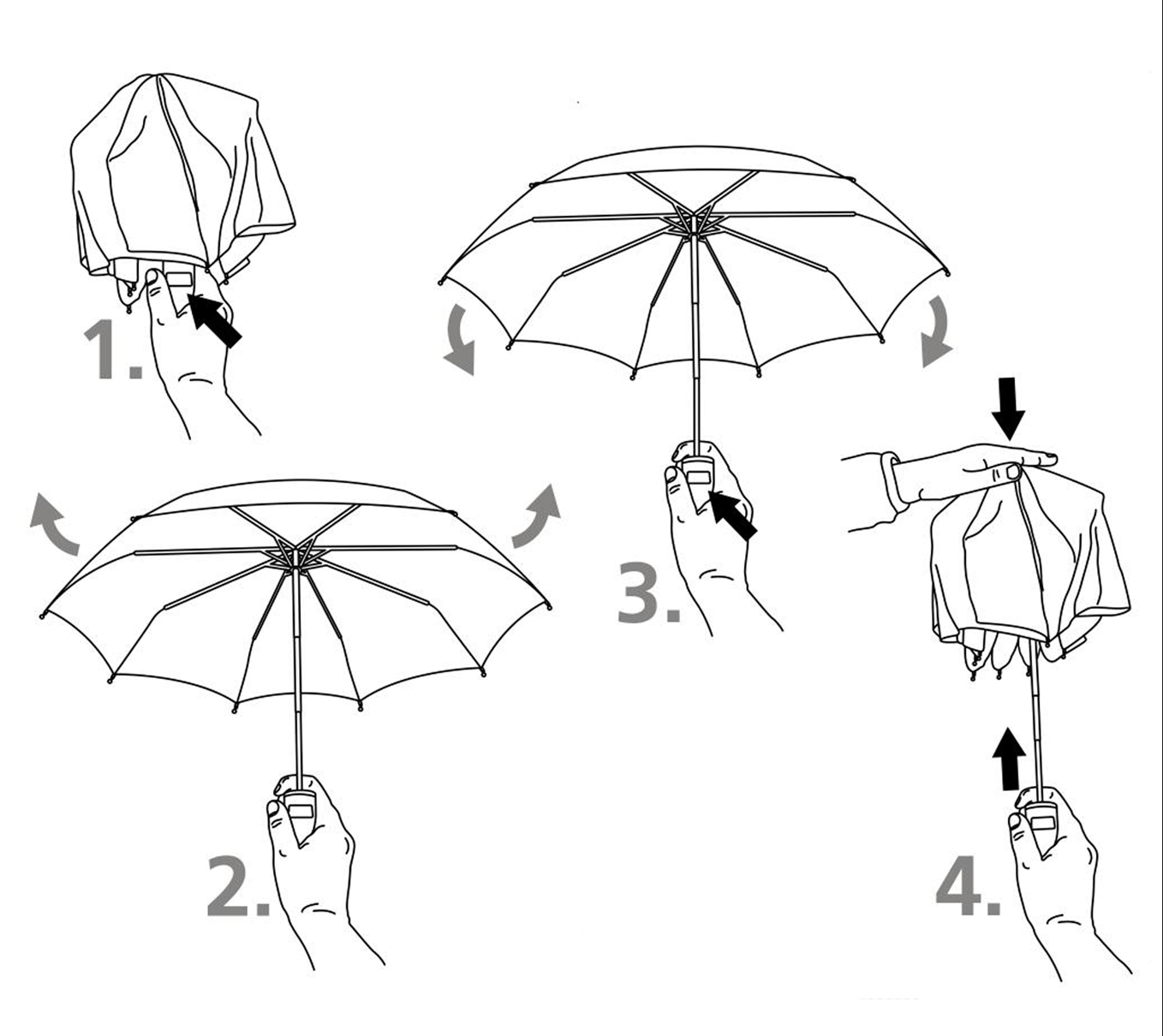 EuroSchirm Trekking umbrella light trek automatic