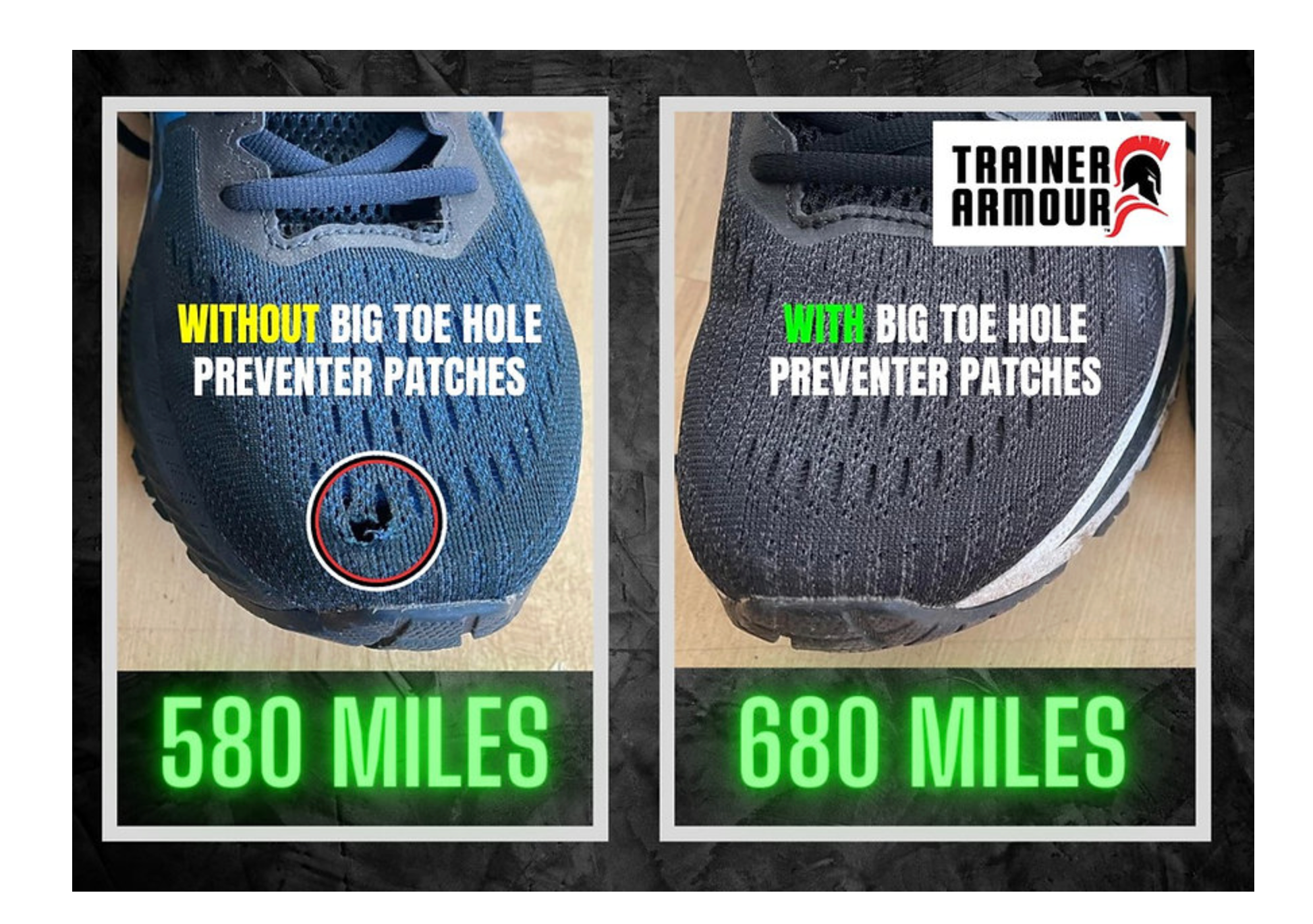 Trainer Armour Big Toe Hole Preventer