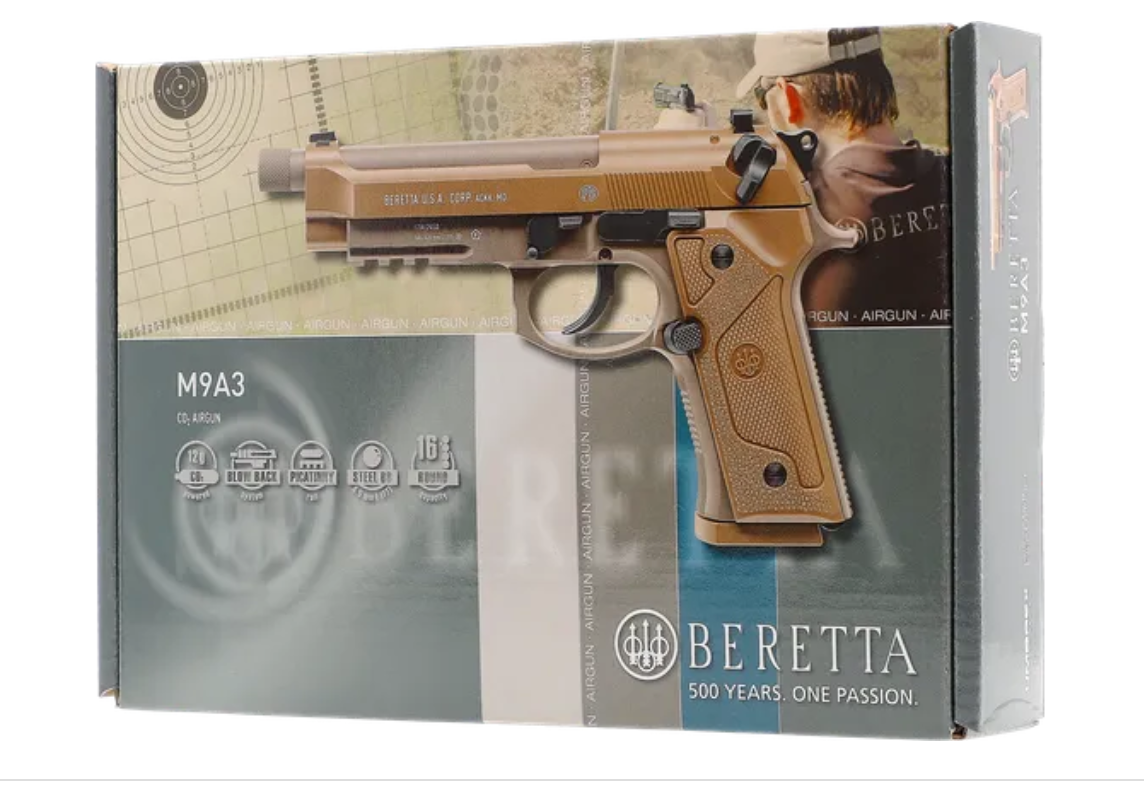 Beretta MOD. M9A3 FM 4,5 mm (.177) BB, CO₂, < 3,0 J, FDE