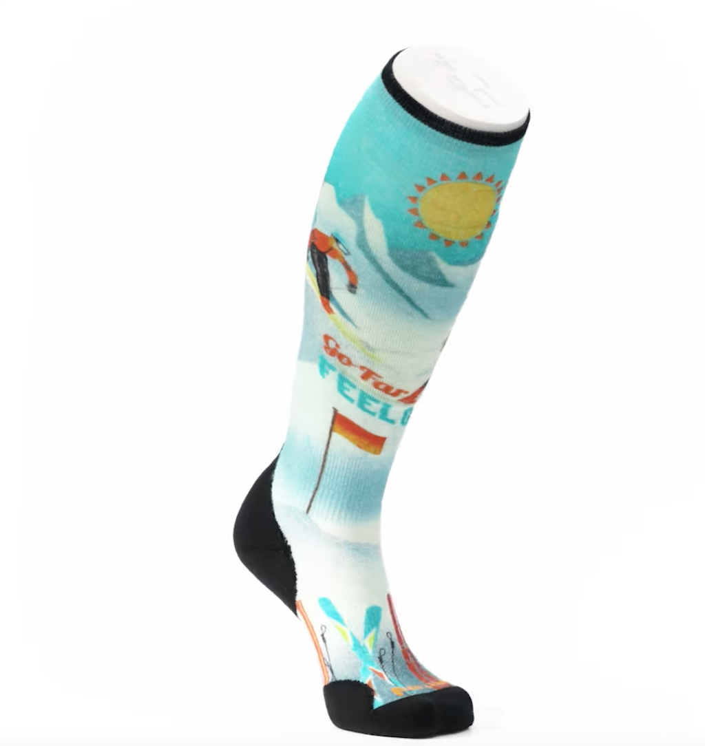 Smartwool Women's Ski Snow Bunny Print Over The Calf Socks