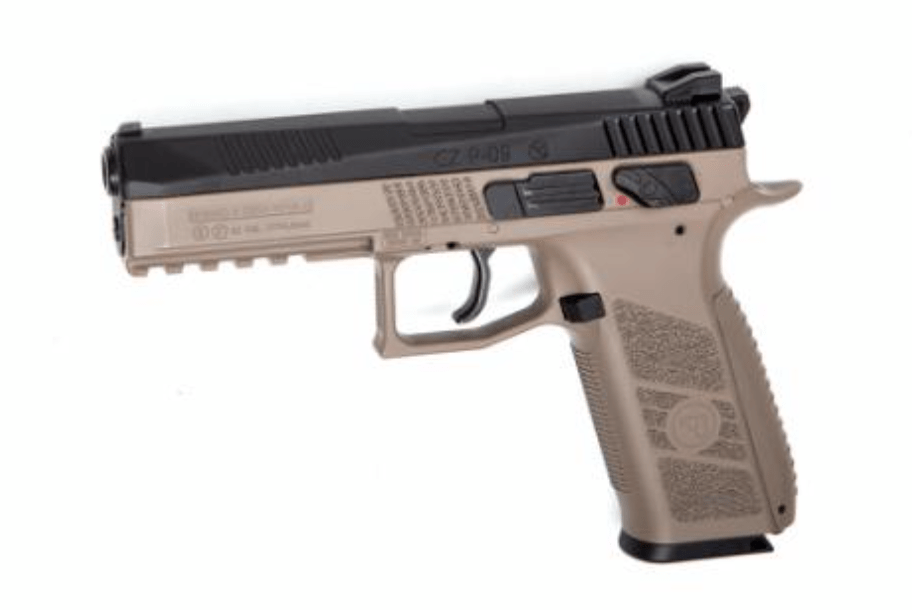 ASG Airgun CZ P-09, Airgun, pellets, dual tone-FDE