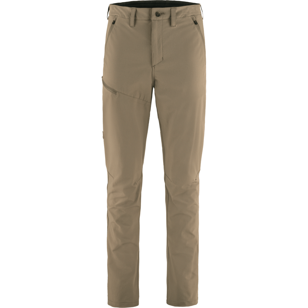 fjallraven trousers 48 eu suede brown abisko trail stretch trousers m 54153860088147