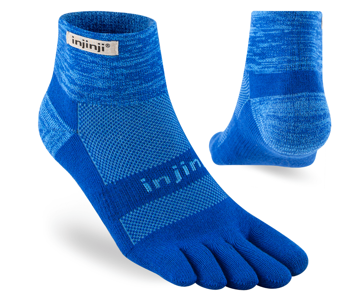 injinji Socks 40.5-44 EU / Marina Injiinji Trail Midweight Mini-Crew